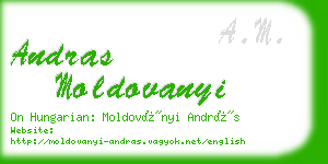 andras moldovanyi business card